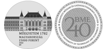 2022 Budapesti Műszaki és Gazdaságtudományi Egyetem - ezüst érme 2022 Budapesti Műszaki és Gazdaságtudományi Egyetem - ezüst érme